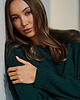swetry damskie Sweter Cashmere Hug Butelkowa Zieleń 3