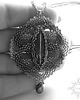 wisiory Malthen, ażurowy wisior z pirytem, beading 5