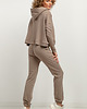 bluza z kapturem damska Luźna bluza z kapturem T380, cappuccino 3
