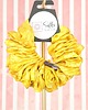 gumki do włosów M  średnia gumka do włosów jedwab naturalny scrunchie żółta 1