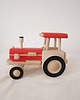 klocki i zabawki drewniane Drewniana traktor z przyczepką 6