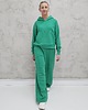 komplety damskie Komplet oversized kangurka i szerokie spodnie wide leg Spring Green 3