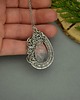 wisiory Wisiorek kryształ górski wire wrapping 4