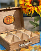 skrzynki, kufry i pudła Pudełko na herbatę, motyw słoneczników, prezent dla miłośnika sztuki 3