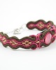 bransoletki soutache Feather in rose gold 3
