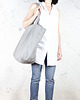 torby XXL Big Lazy bag torba jasnoszara na zamek / vegan 2