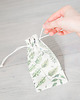 kuchnia - różne Woreczki bawełniane, eko, zero waste - paprotki 4