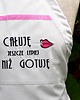 fartuchy kuchenne Fartuch Kuchenny bawełniany beżowy haftowany Całuję jeszcze lepiej PREZENT 3