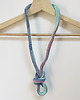 naszyjniki - inne Naszyjnik dzianinowy boho handmade bawełna 1