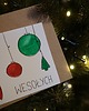 kartki scrapbooking Kartka Świąteczna Wesołych Bombki, akwarela. 1