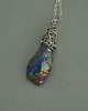 wisiory Wisiorek talizman surowy kwarc tytanowy kolorowy wire wrapping 1