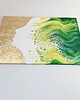 obrazy JOY III 60x90  Kobieta Ręcznie malowany złoto i zieleń nowoczesna abstrakcja 2