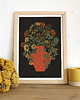 plakaty Orange vase, plakat botaniczny, plakat kwiaty 1