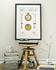 plakaty Zegarek - patent - plakat 50x70 cm 1