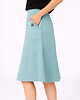 spódnice midi Spódnica Trapezowa  ,,NOEL" Niebieski 1
