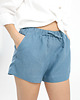 szorty damskie Lniane spodenki BLOOM dusty blue 1