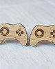 spinki do mankietów Drewniane spinki do mankietów GAMEPAD 1