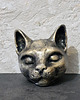 figurki i rzeźby Rzeźba Głowa kota złoty wys. 7,3 cm 5