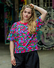 t-shirt damskie Flower power - wygodna i wyrazista koszulka oversize 1