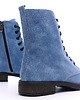 botki damskie Botki wysokie skórzane styl jeans (6668) 7