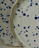 talerze, miski Talerz nakrapiany kobaltowy, różowy, ceramiczny ręcznie robiony 7