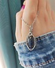 wisiory Naszyjnik Lapis Lazuli stal chirurgiczna wisiorek handmade wirewrapping 3