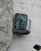 pierścionki - różne (zam ) Roman Ancient Ring ;) surowy malachit 1