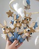 karuzele i girlandy do łóżeczka Ekskluzywna karuzela handmade , króliczki, baloniki i chmurki 4
