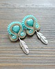 kolczyki soutache Małe etniczne kolczyki soutache 3