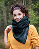 szale damskie Zimowy szal wełniany - butelkowa zieleń 4