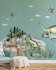 naklejki ścienne do pokoju dziecka ZAŁÓŻKOWNIK TRICERATOPS TYRANOZAUR DK407 1
