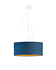 lampy wiszące Nowoczesna lampa wisząca do salonu w kolorze szarym HAJFA VELUR fi 40 4