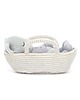 misie i maskotki Maskotka Przytulanka Kotek w Koszyczku 20 cm 2