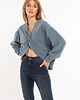 bluza bez kaptura damska LOOP bluza dim blue 3