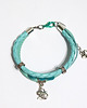 bransoletki - inne Bransoletka - Imbryk - rzemienie, turkusowa 1