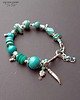 bransoletki z kamieni naturalnych Boho chic. Bransoletka z zawsze modnymi turkusami Znakomity PREZENT  handmade 4