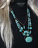 naszyjniki - inne Turkusowy naszyjnik w stylu boho unikat handmade 6