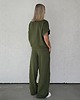 komplety damskie Chiara oversizowy komplet bezrękawnik i spodnie wide leg Khaki 2