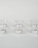 filiżanki Komplet filiżanek szklanych, włoski design, lata 80, produkcja: Włochy 2