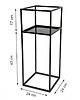 kwietniki Kwietnik Metalowy z Półką 60 cm 2