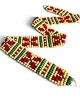 chokery Kolorowy choker z koralików z etnicznym wzorem folk, naszyjnik handmade 1