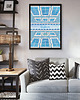 plakaty Lizbona azulejos - plakat 50x70 cm 3