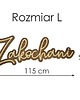 dodatki ślubne Napis drewniany 3D na wesele "Zakochani" 3