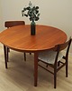 stoły Stół okrągły tekowy, duński design, lata 60, Gudme M 2