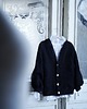 swetry damskie  Champagne Button Cardigan Black 4