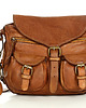 torby na ramię Skórzana torebka listonoszka z kieszeniami safari handmade bag 2
