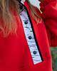 bluza bez kaptura damska Bluza damska oversize MENTOS czerwony 1