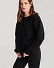 bluza bez kaptura damska Social Approval Black Crewneck 1