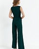 kombinezony damskie Kombinezon z szerokimi nogawkami-butelkowa zieleń(S-115) 1