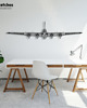 Ozdoby na ścianę Boeing B-17 Flying Fortress metalowa ozdoba na ścianę 3D 4